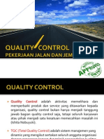 QUALITY CONTROL Pekerjaan Jalan Dan Jembatan