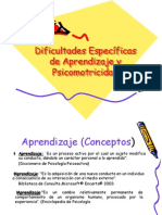 Dificultades Específicas de Aprendizaje y Psicomotricidad