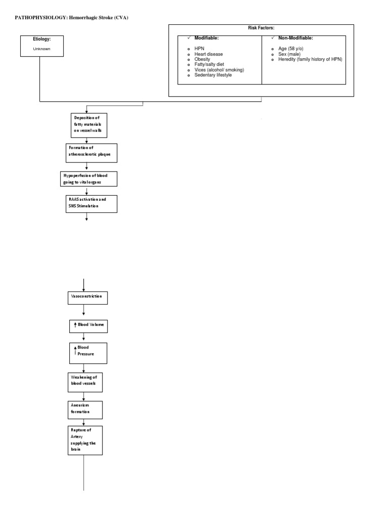 Pathophysiology Hemor CVA | PDF