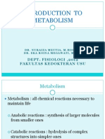 K-1 Introduction to Metabolism