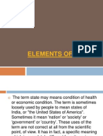 D. Elements of State