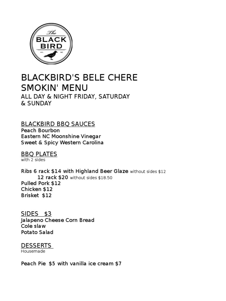 Bell Chere Menu | PDF