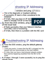 Troubleshoot IP Addressing