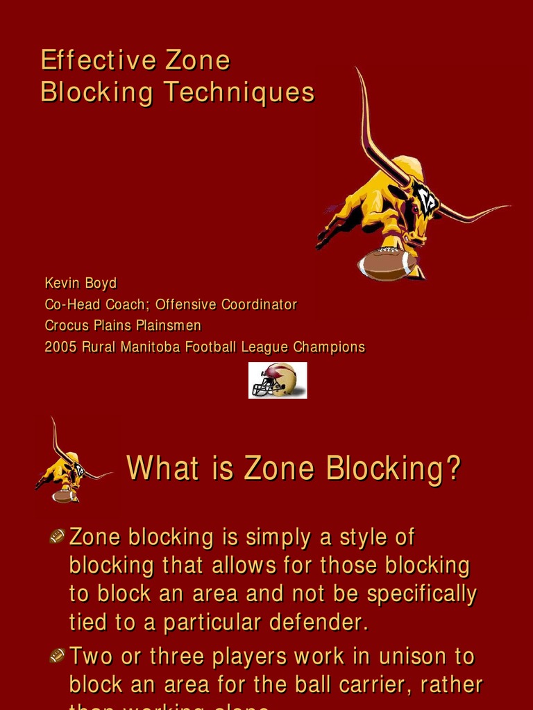 Zone Blocking Powerpoint.186231608 | PDF