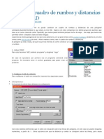 Construir Cuadro de Rumbos y Distancias en AutoCAD