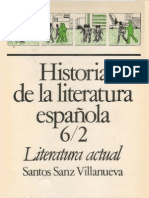 Historia de La Literatura Espanola 6 2 El Siglo XX Hasta 1975 Sanz Villanueva PDF