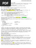 CICS Cheat Sheet