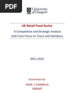 A Competitive and Strategic Analysis With Core Focus On Tesco and Sainsbury