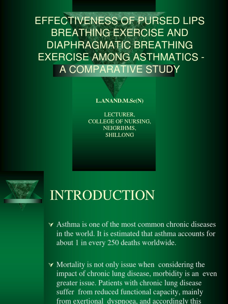 Breathing Exercise For Asthma PDF Chronic Obstructive Pulmonary