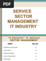 Service Sector Management Presentation On IT Industry