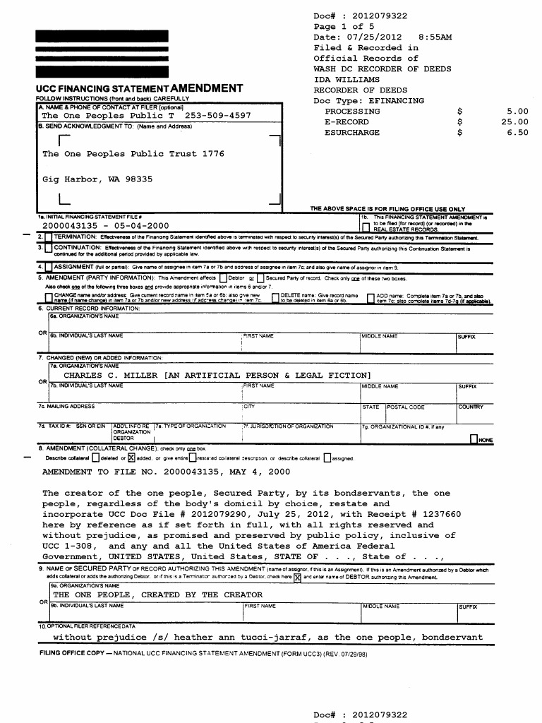 Ucc Doc 2012079322 July 25, 2012 | PDF
