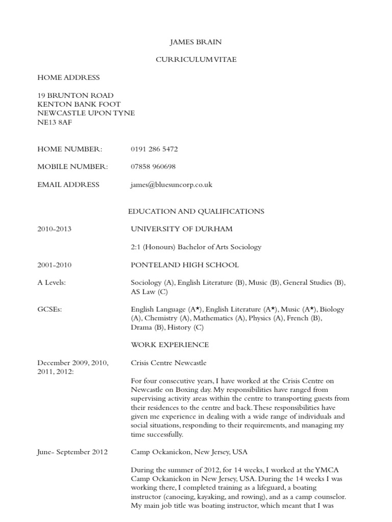 CV | PDF | Travel | Foreign Language Studies