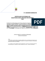 Certificado de Declaracion de Islr 2012-Listo