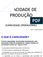 Capacidade de Produção