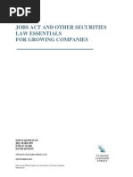 Download JOBS Act and Other Securities Law Essentials for Growing Companies by Steve Quinlivan SN156208292 doc pdf