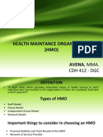 Health Maintance Organization (HMO) Avena, Mma.: CDH 412 - DGC