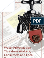 Water Privatization Threatens Workers, Consumers and Local Economies