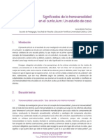 Transversalidad Curriculum