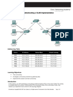 PT Activity 3.4.2: Troubleshooting A VLAN Implementation: Topology Diagram