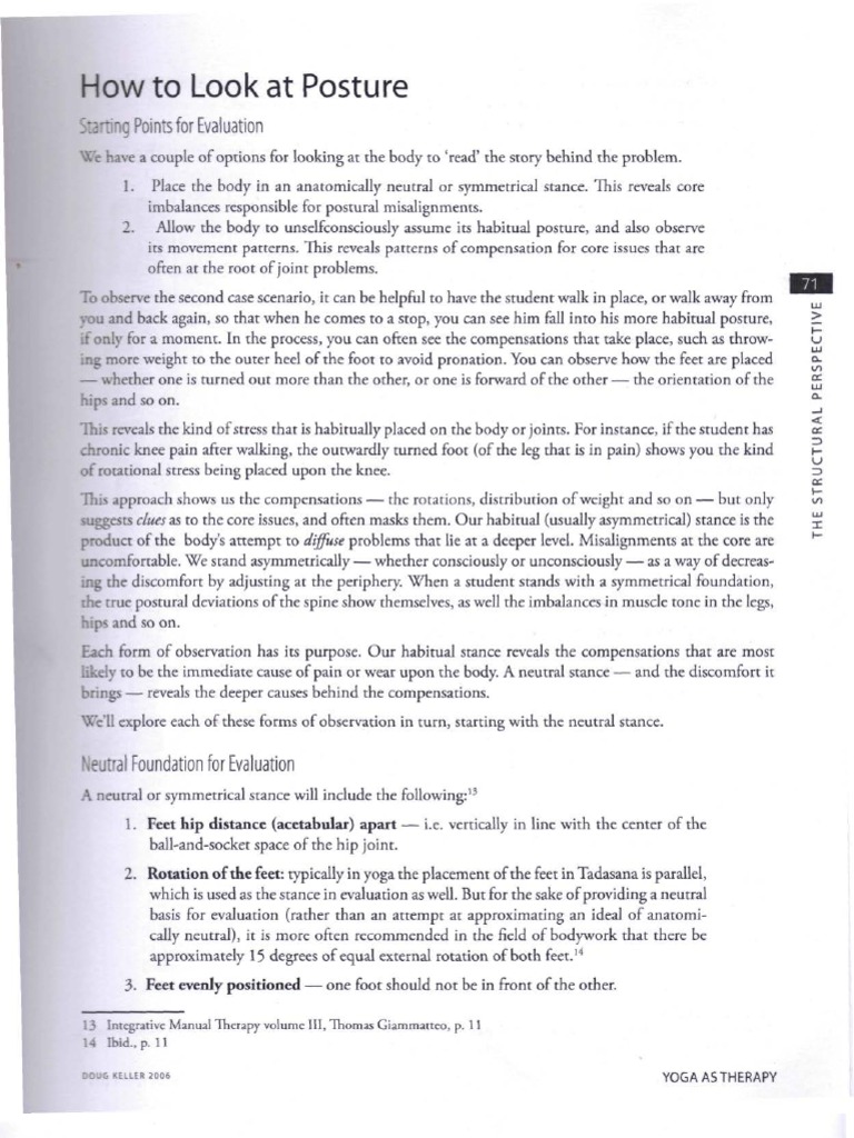 How To Look A Posture Doug Keller | PDF | Anatomical Terms Of Motion ...