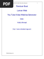 Download Panduan Membuat YouTube Video Website Generator by moretal SN15625285 doc pdf