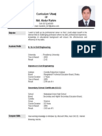 CV of MD - Abdur Rahim