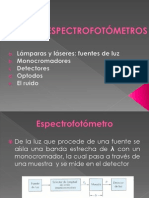 Clase 9. Caracteristicas de Los Espectrofotometros