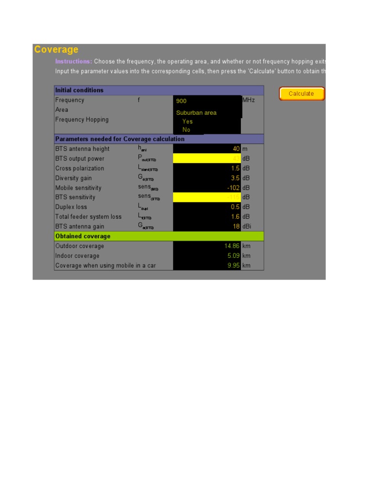 Coverage Calculator Pdf