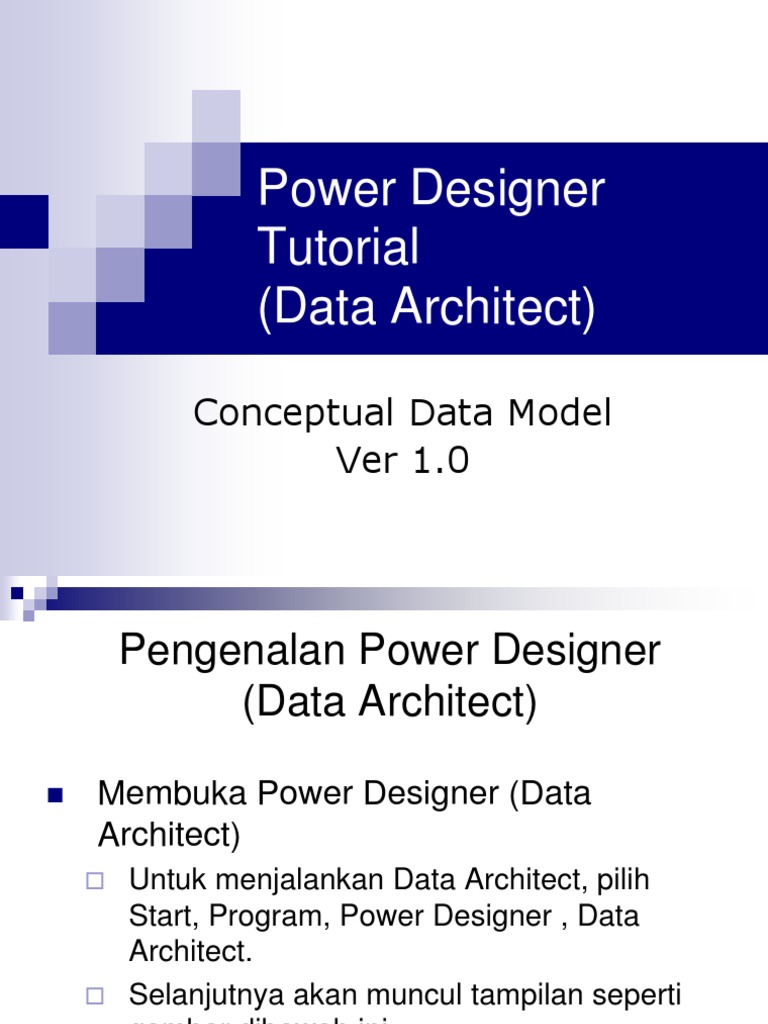 Tutorial Power Designer untuk ER-Diagram | PDF
