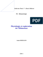 Physiologie Et Exploration Del Hémostase-Poly P2-2011