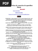 Defeitos e Dicas de Consertos de Aparelhos Sharp