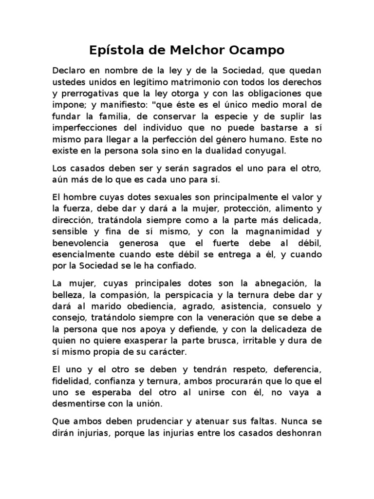 Epístola de Melchor Ocampo Ciencia filosófica Ciencia