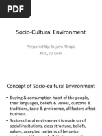 Unit 3 Socio Cultural Environment