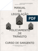 Legislação e Policiamento de Trânsito (Manual)