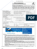 Irctcs E-Ticketing Service Electronic Reservation Slip (Personal User)