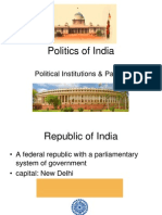 Politics of India: Political Institutions & Parties