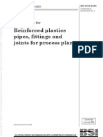 BS 6464 (1984) Reinforced Plastics Pipes, Fittings and Joints For Process Plants