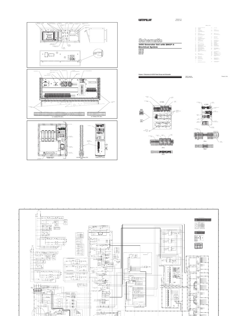 Electrical Schematic With EMCP II | Switch | Fuse (Electrical)