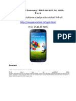 Telefon Mobil Samsung I9505 GALAXY S4, 16GB, Black