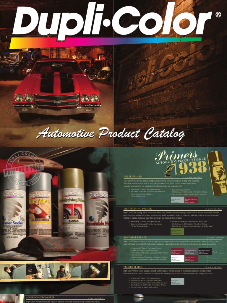 Dupli Color Catalog PDF Paint Manmade Materials