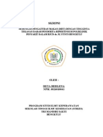 HUBUNGAN PENGATURAN MAKAN (DIET) DENGAN TINGGINYA TEKANAN DARAH PENDERITA HIPERTENSI DI POLIKLINIK PENYAKIT DALAM RSUD Dr. M. YUNUS BENGKULU