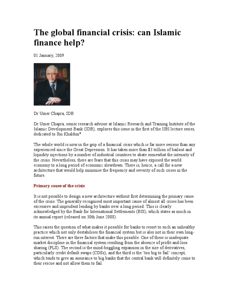 The Global Financial Crisis | PDF | Loans | Islamic Banking And Finance