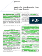 Hardware Co-Simulation For Video Processing Using Xilinx System Generator