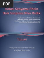 Download Isolasi Senyawa Rhein Dari Simplisia Rhei Radix by Vidhya Murugan SN156342468 doc pdf