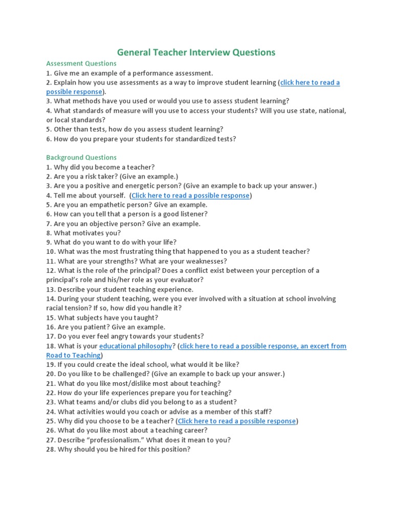 sample interview questions for special education teachers