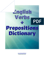 English Verbs Prepositions Dictionary