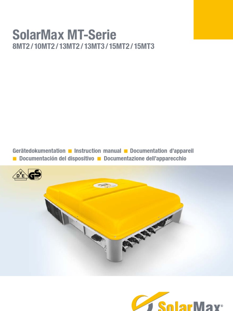 Manual Instalación Solarmax - 10MT2 | Descargar gratis PDF ...