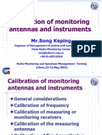 Calibration of Monitoring Antennas and Instruments