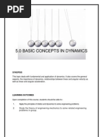 Topic 5 Basic Concepts in Dynamics