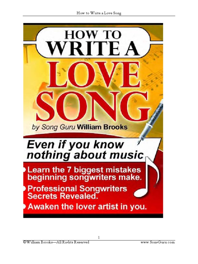 How to start a love song image